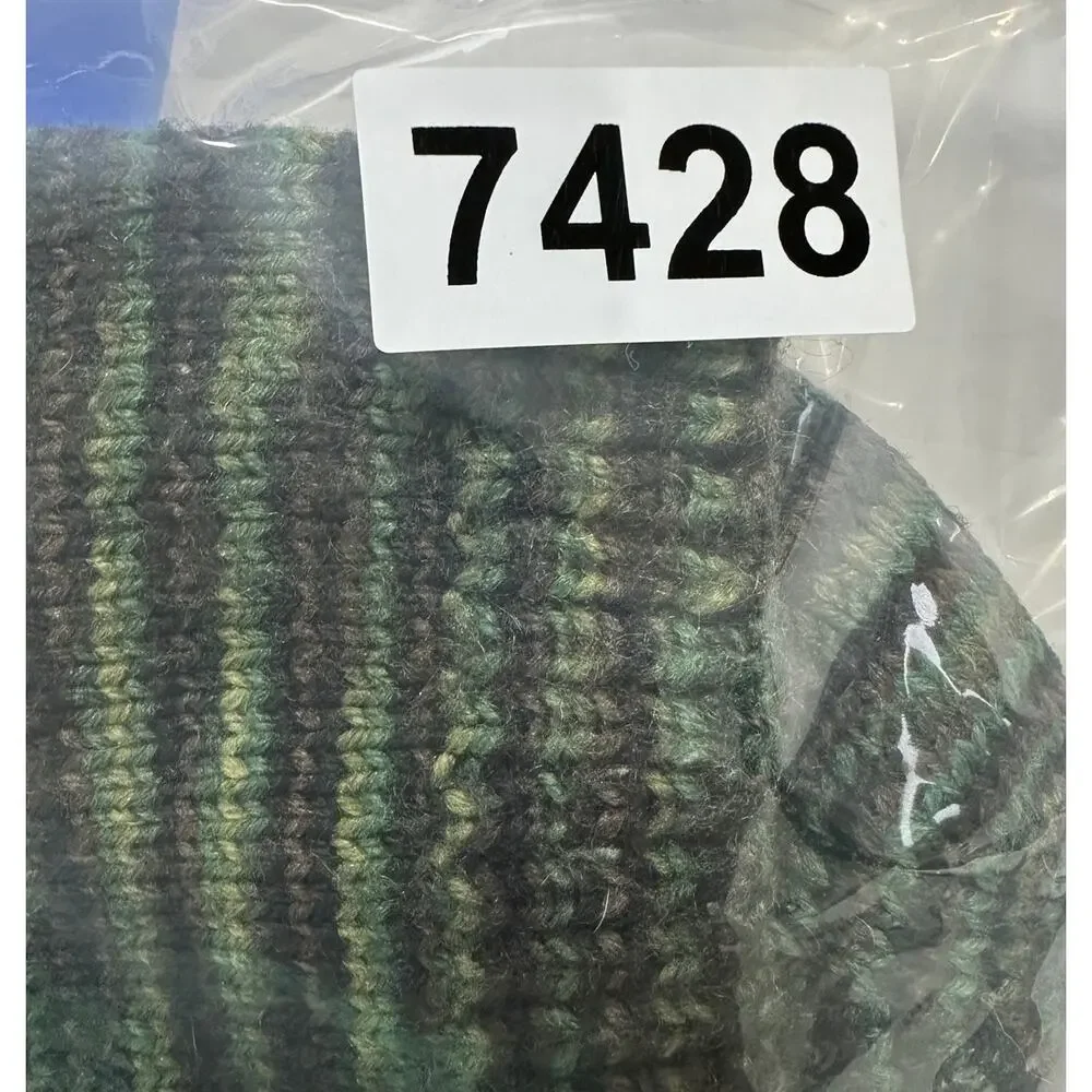 Hand Knit Womens Socks Variegated Green